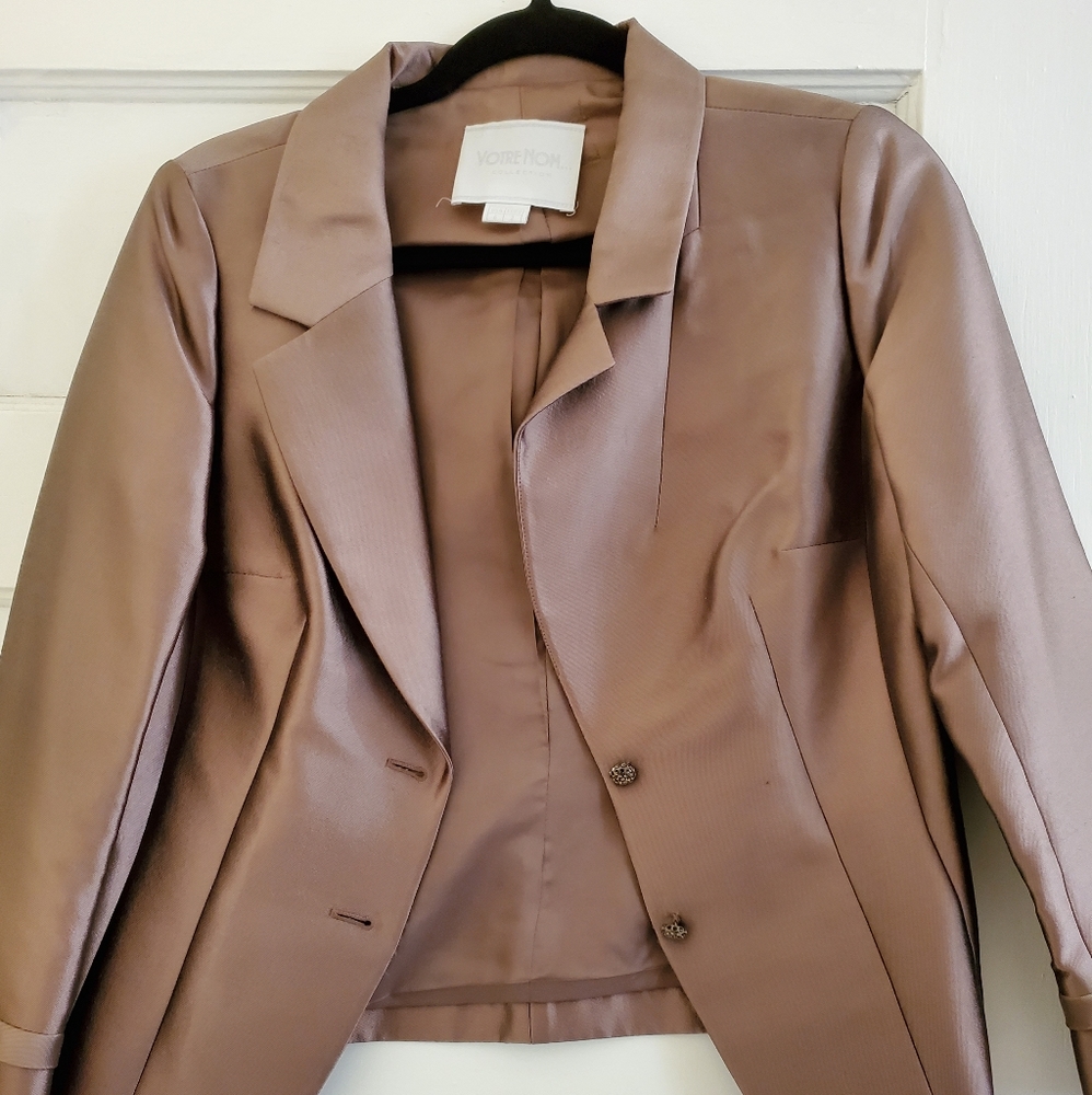 Satin evening jacket